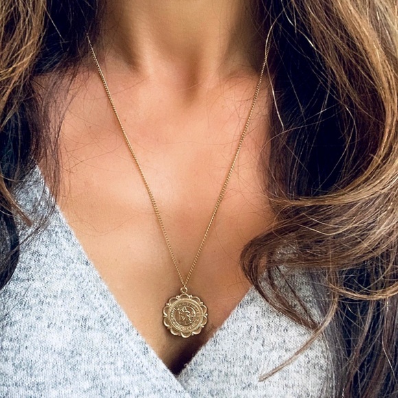 Gold Filled Saint Christopher Necklace - Picture 6 of 6